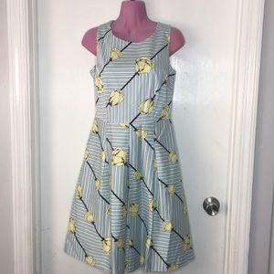 Talbots size 6p women’s floral and geometric dress